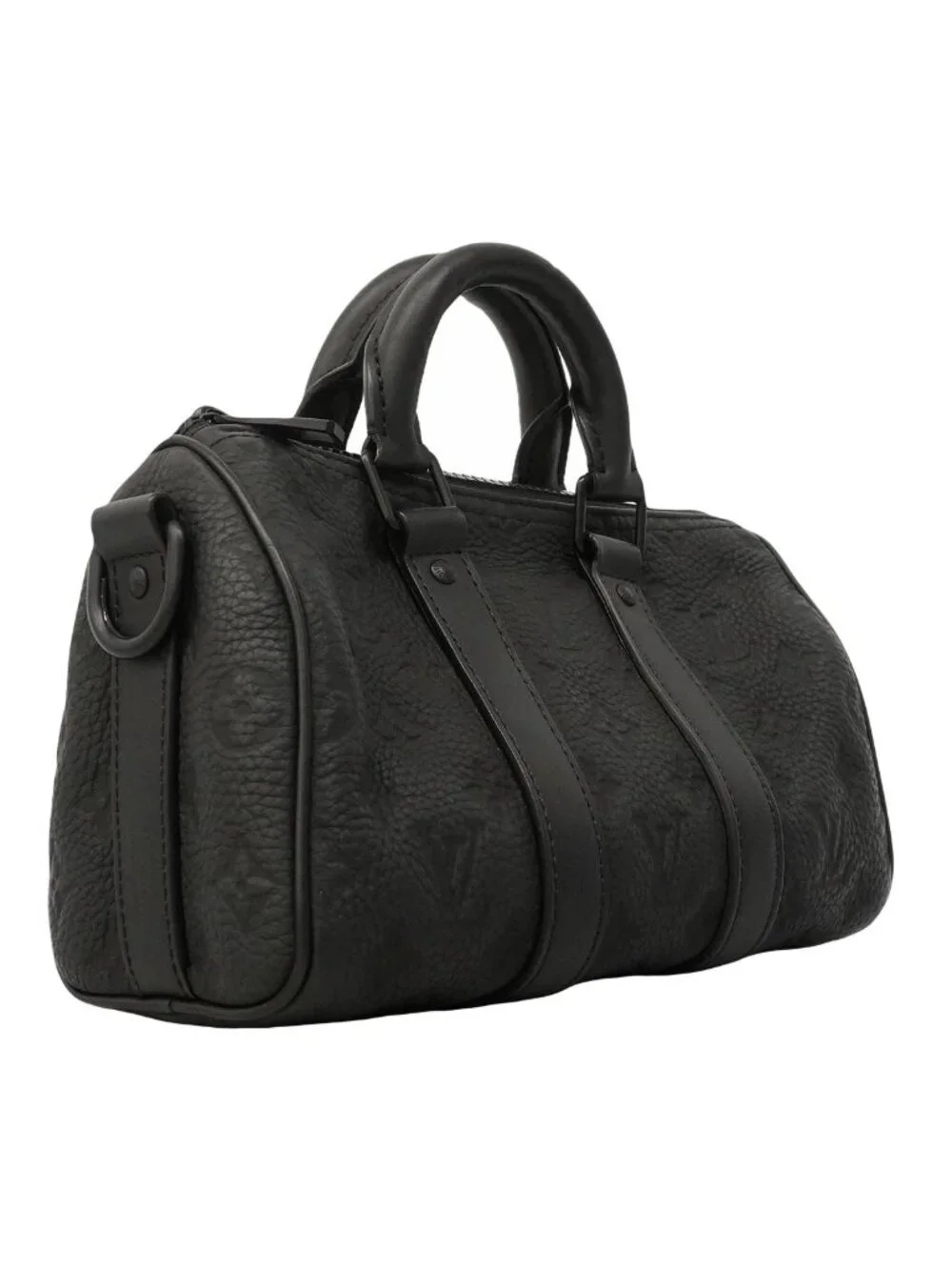 Louis Vuitton Handbag Taurillon Keepall Bandouliere 25 Black 2-Way
